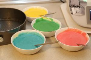 Thermomix Regenbogenkuchen 4 Farben