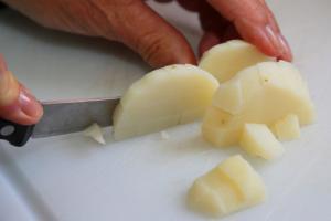 Thermomix Kartoffelsalat geschnittene Kartoffeln