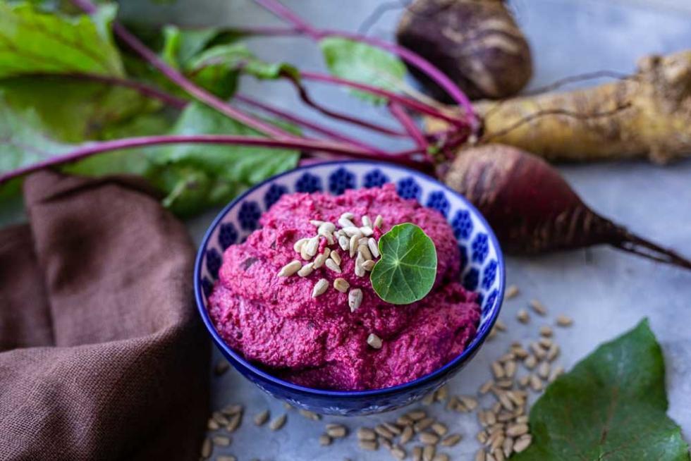 Veganer Rote-Beete-Aufstrich, super-lecker, gemixt im Thermomix