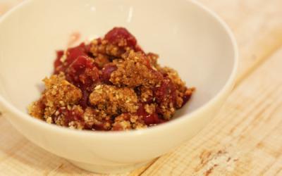 Thermomix Kirsch-Crumble