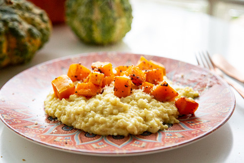 Thermomix Kürbis-Risotto auf Teller