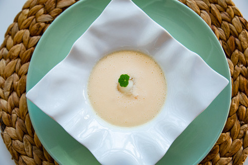 Kalte Melonensuppe mit Ingwer aus dem Thermomix