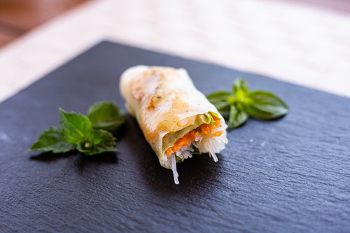 Thermomix Sommerrollen angebissen