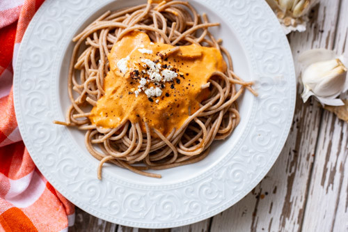 Thermomix Nudeln mit Schafskäsesauce