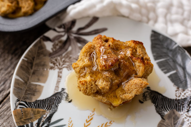 French Toast Muffin angerichtet von oben