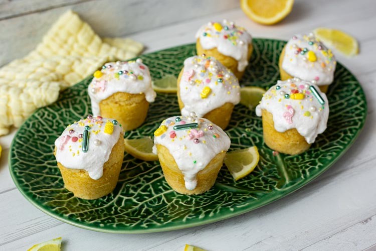 Thermomix Zitronenvaromamuffins angerichtet