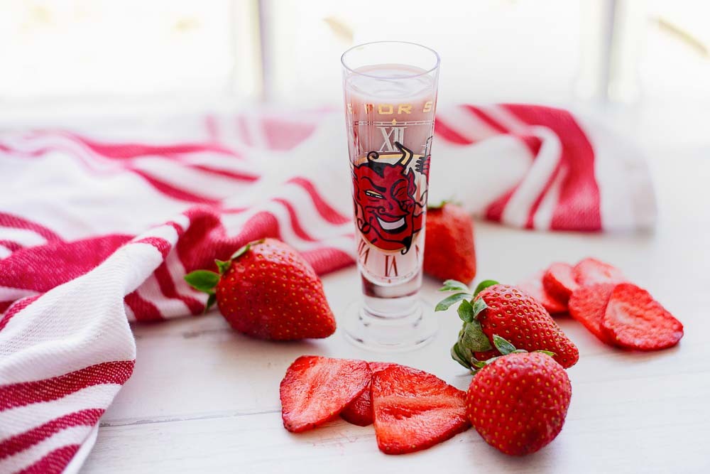 Erdbeer-Creme-Likör, Ein fruchtig-cremiger Likör aus dem Thermomix