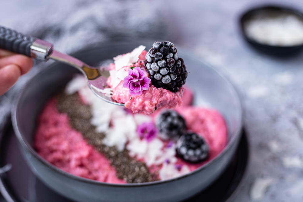 Thermomix Porridge Haferbrei auf Löffel