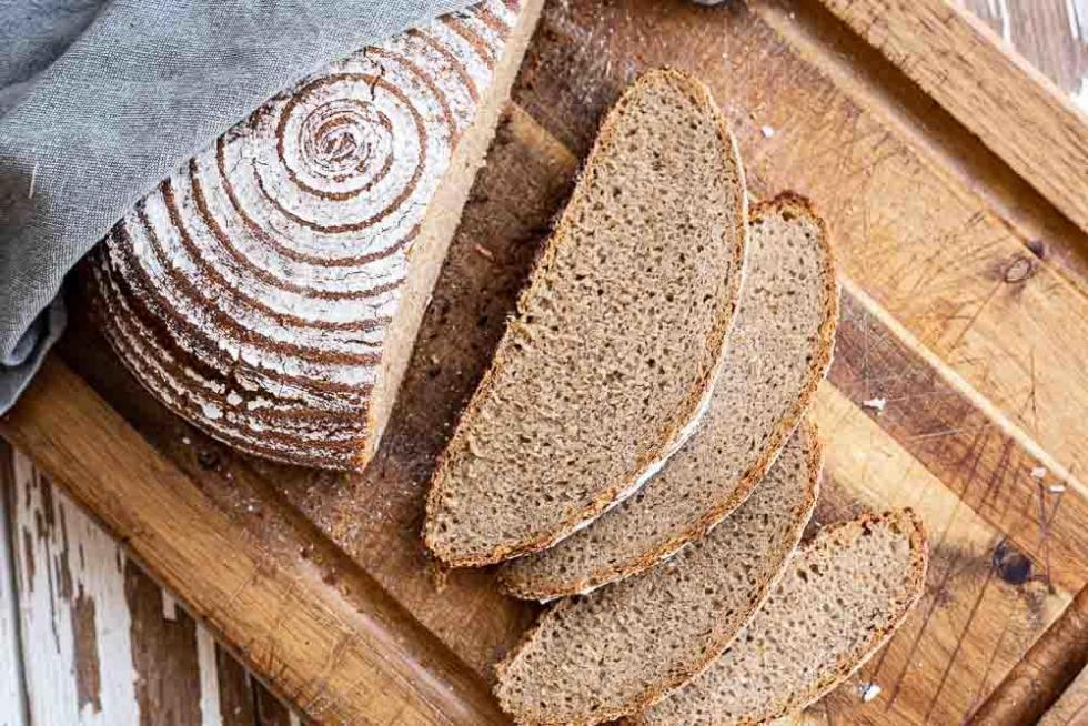 Roggen-Weizen-Mischbrot Bonn - nur Roggensauerteig mit Thermomix