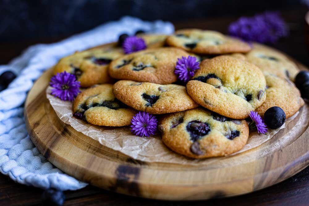 Thermomix super-softe Blueberry Cheesecake Cookies