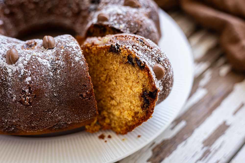 Thermomix Gugelhupf Kaffeelikör-Kuchen-Stück