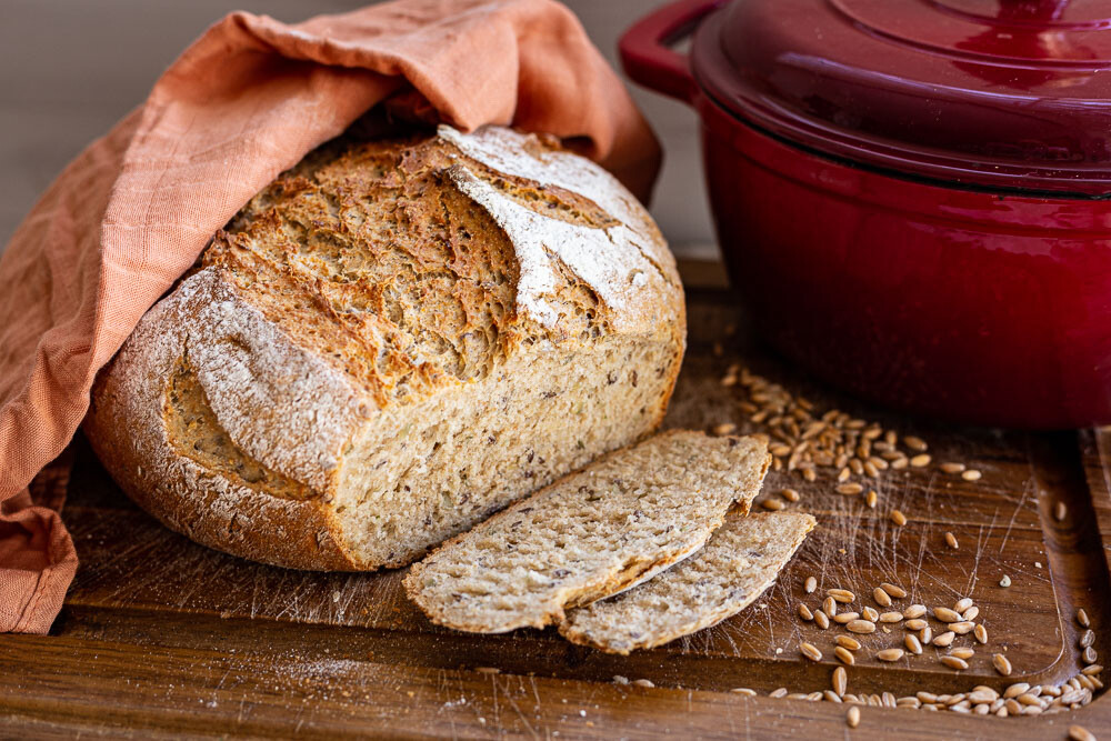 Mischbrot Dénia - mit Malzbier aus dem Zaubermeister / Guss-Topf