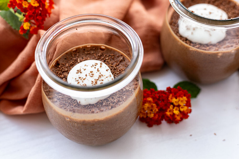 Thermomix Chia-Pudding Schichtdessert mit Magerquark und Fruchtpüree