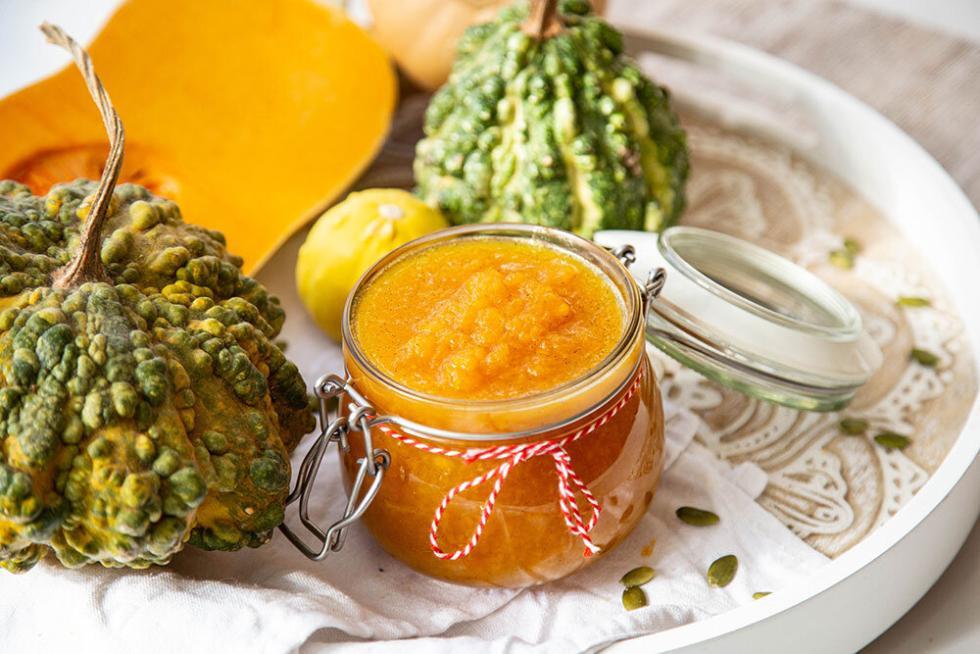 Kürbis-Apfel-Vanille-Konfitüre - außergewöhnlich und gut