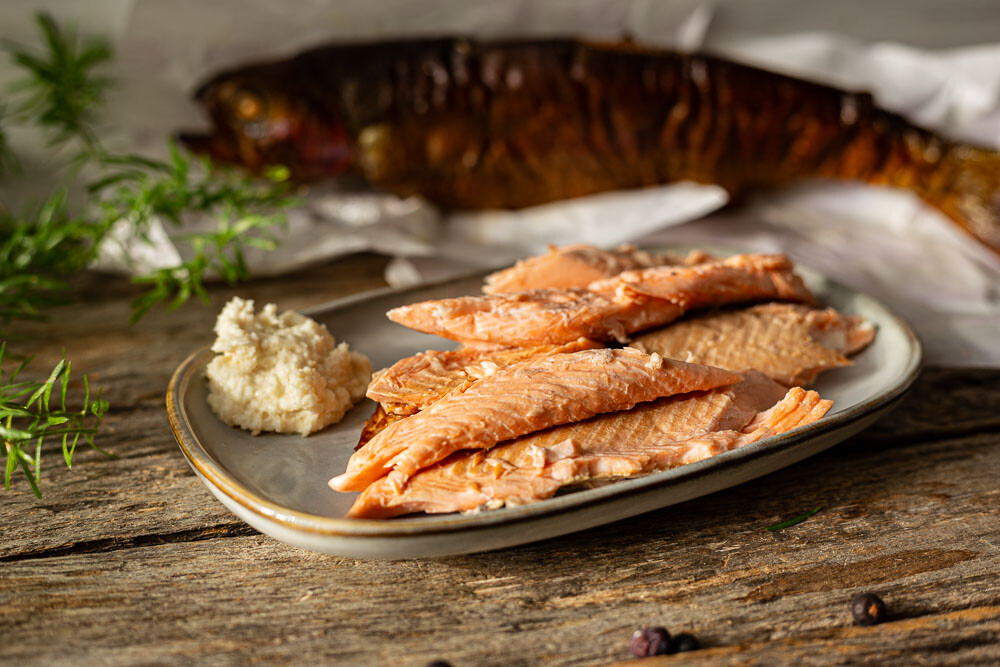 Forellenfilets nach dem Filetieren