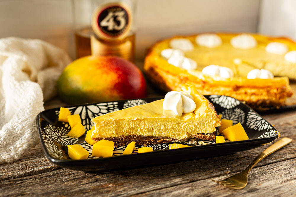 Pampered Chef Mango-Käsekuchen Stück