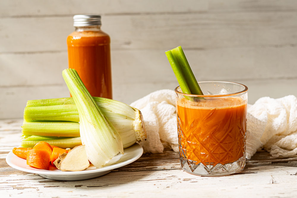 Gemüsesaft mit Slowjuicer